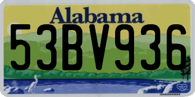 AL license plate 53BV936