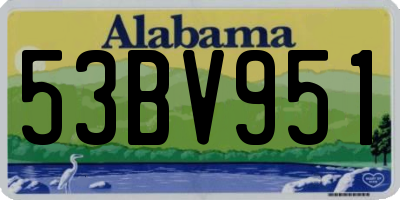 AL license plate 53BV951