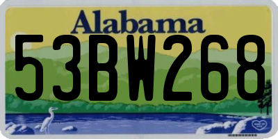 AL license plate 53BW268