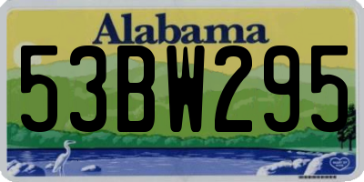 AL license plate 53BW295