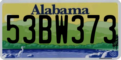 AL license plate 53BW373