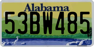 AL license plate 53BW485