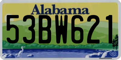 AL license plate 53BW621