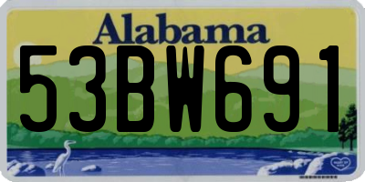 AL license plate 53BW691