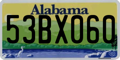 AL license plate 53BX060