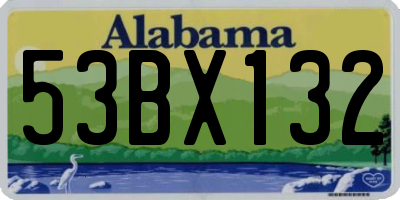AL license plate 53BX132