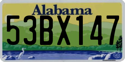 AL license plate 53BX147