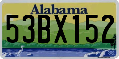 AL license plate 53BX152