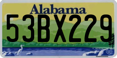 AL license plate 53BX229