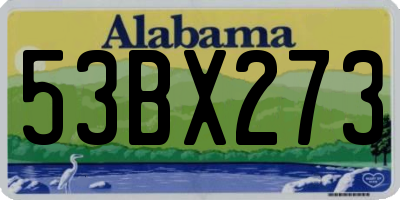 AL license plate 53BX273
