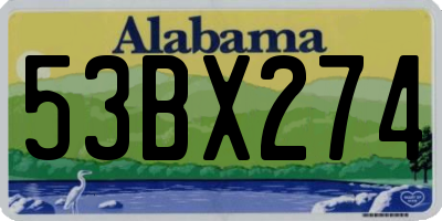 AL license plate 53BX274