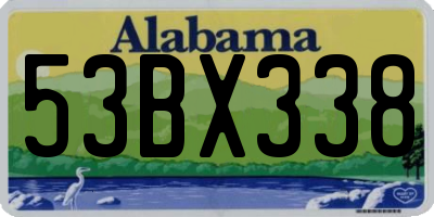 AL license plate 53BX338