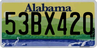 AL license plate 53BX420