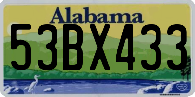 AL license plate 53BX433