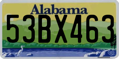 AL license plate 53BX463