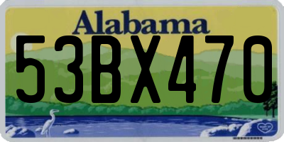 AL license plate 53BX470