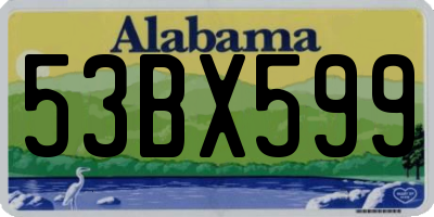 AL license plate 53BX599