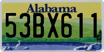 AL license plate 53BX611
