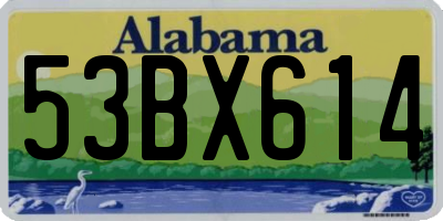 AL license plate 53BX614