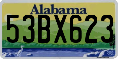 AL license plate 53BX623