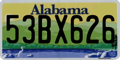 AL license plate 53BX626