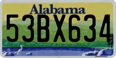 AL license plate 53BX634