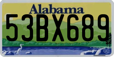 AL license plate 53BX689