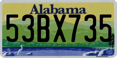 AL license plate 53BX735
