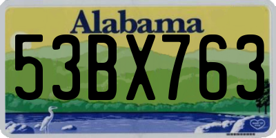 AL license plate 53BX763