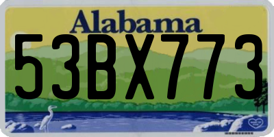 AL license plate 53BX773