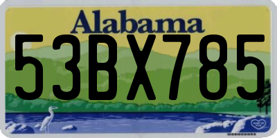 AL license plate 53BX785
