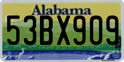 AL license plate 53BX909