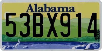 AL license plate 53BX914