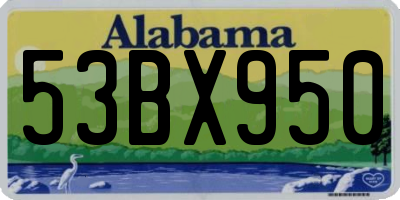 AL license plate 53BX950