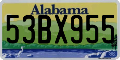 AL license plate 53BX955