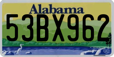 AL license plate 53BX962
