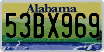 AL license plate 53BX969