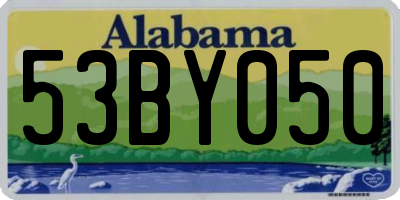 AL license plate 53BY050