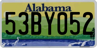 AL license plate 53BY052