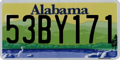 AL license plate 53BY171