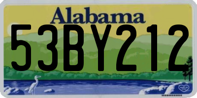 AL license plate 53BY212