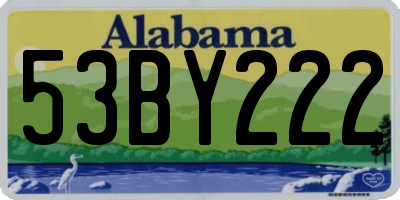 AL license plate 53BY222