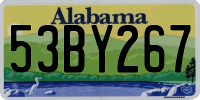 AL license plate 53BY267