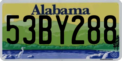 AL license plate 53BY288