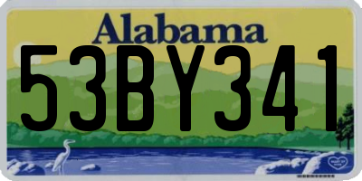 AL license plate 53BY341