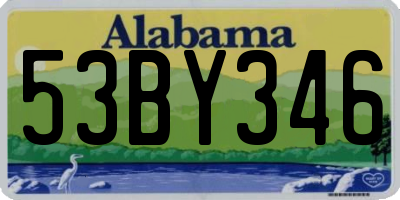 AL license plate 53BY346