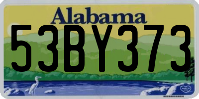 AL license plate 53BY373