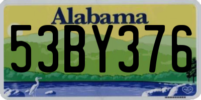 AL license plate 53BY376