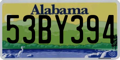 AL license plate 53BY394