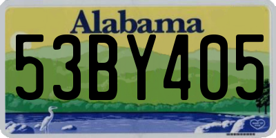 AL license plate 53BY405